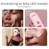 Del av skönhetsrutinen: Silky Planet LED-masken för daglig hudförbättring