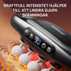 Silky Planet massagepistol 16 Pro+ används på händer, midja och lår i tre separata bilder.