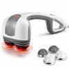Silky Planet massageapparat med dubbla värmehuvuden och fyra utbytbara massagetoppar.