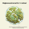 Marknadsbild som visar ingredienserna i Silky Planet Retinalserum