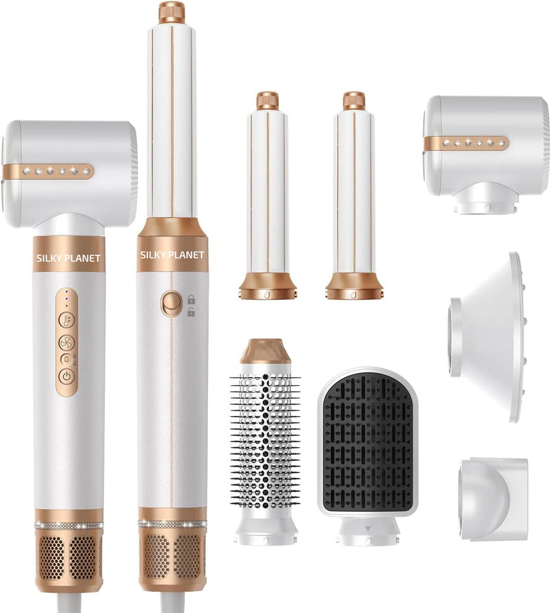 7-in-1 Hairstyler Fiona – varmluftstyler med flera utbytbara stylingmunstycken