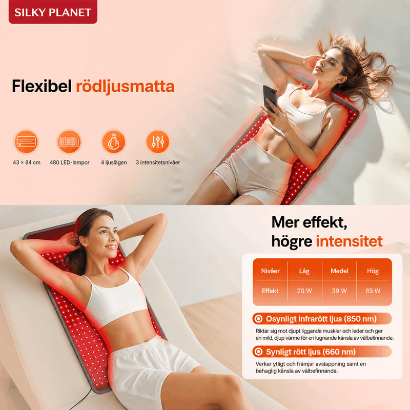 Rödljusmatta InfraFlow+