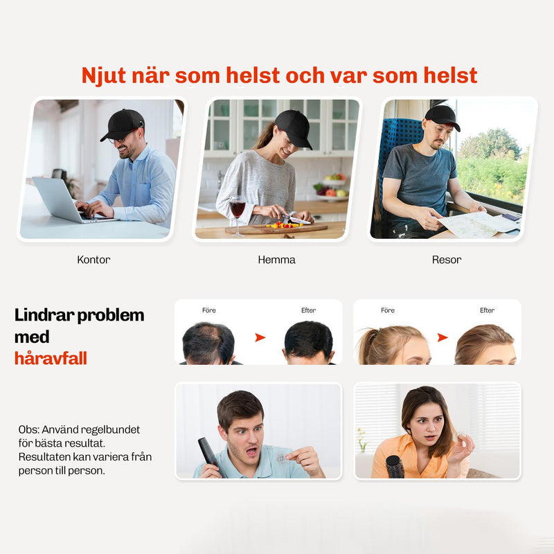 Rödljus Hårväxt Cap Restore+