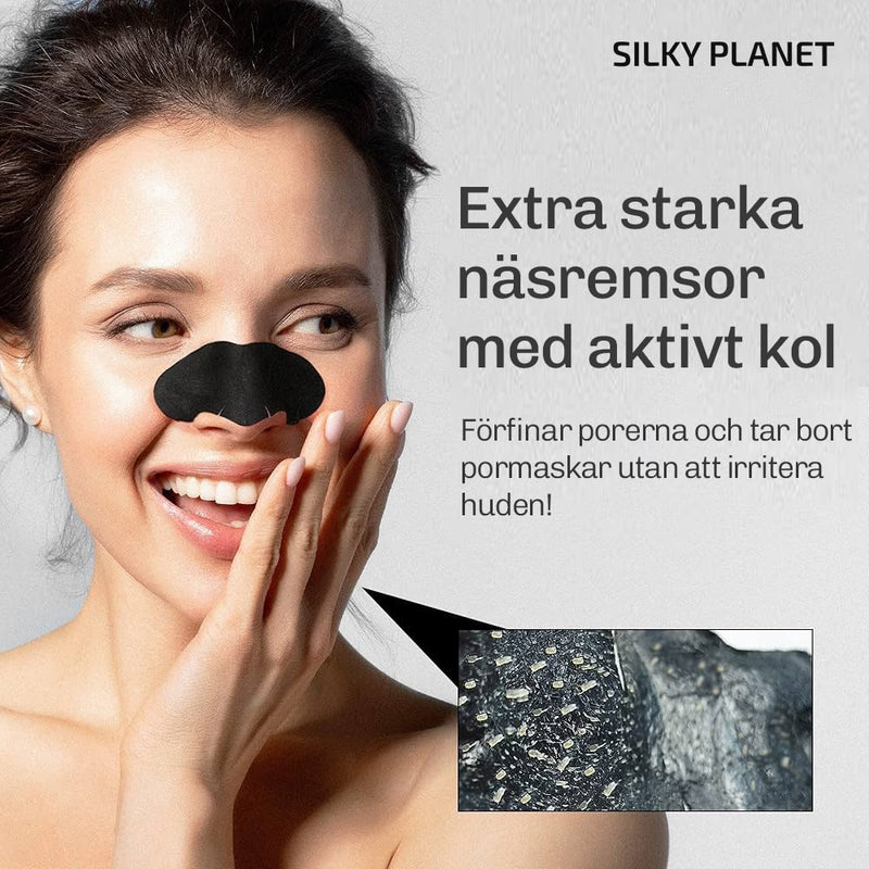 Silky Planet Aktivkholestrips – särskilt lämplig för fet eller kombinerad hud