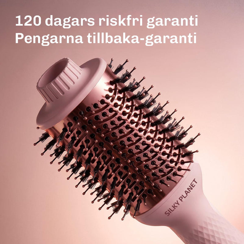 Anti-friss fönborste som minskar statiskt hår och ger ett slätt, glansigt resultat.