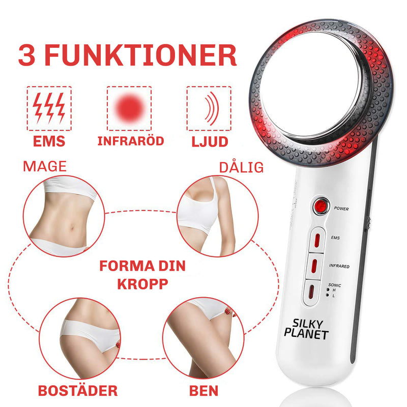 Användning av Silky Planet CelluX på låren – riktad anticellulitbehandling