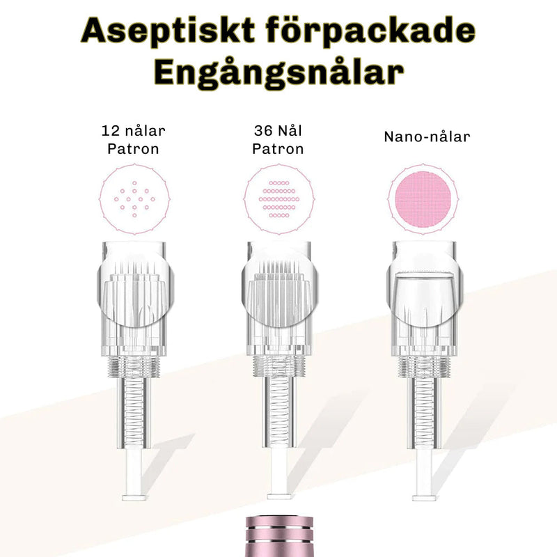 Sterila engångsnålar – maximal hygien vid varje behandling.