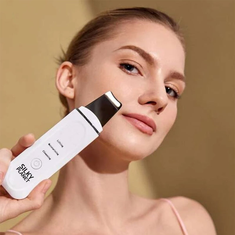 Ultraljudsspatel som löser upp talg, pormaskar och döda hudceller.