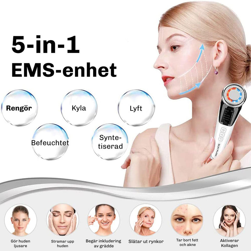 EMS-teknologi lyfter ansiktskonturerna synligt och förbättrar definitionen.