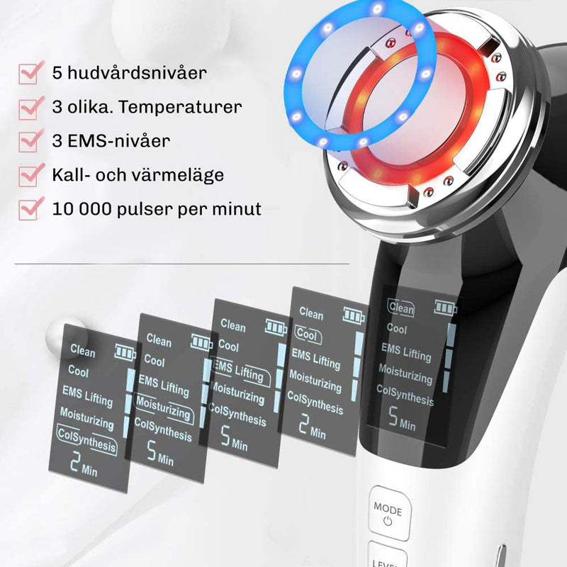 Synligt fastare hud vid regelbunden användning.