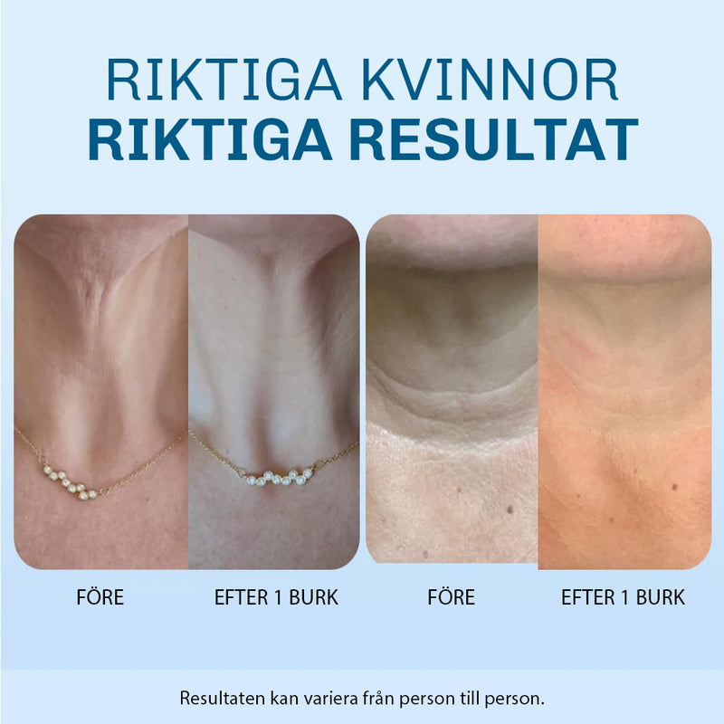 Silkeslen och lätt textur hos Silky Planet Halsfalten Lifting Creme