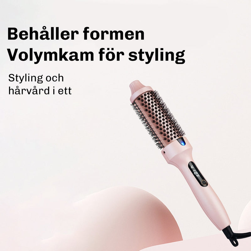 Idealisk för kort till mellanlångt hår för stabil form och volym.