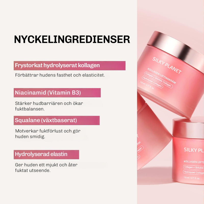 Integrera Silky Planet Kollagen Lifting Creme i din dagliga hudvårdsrutin