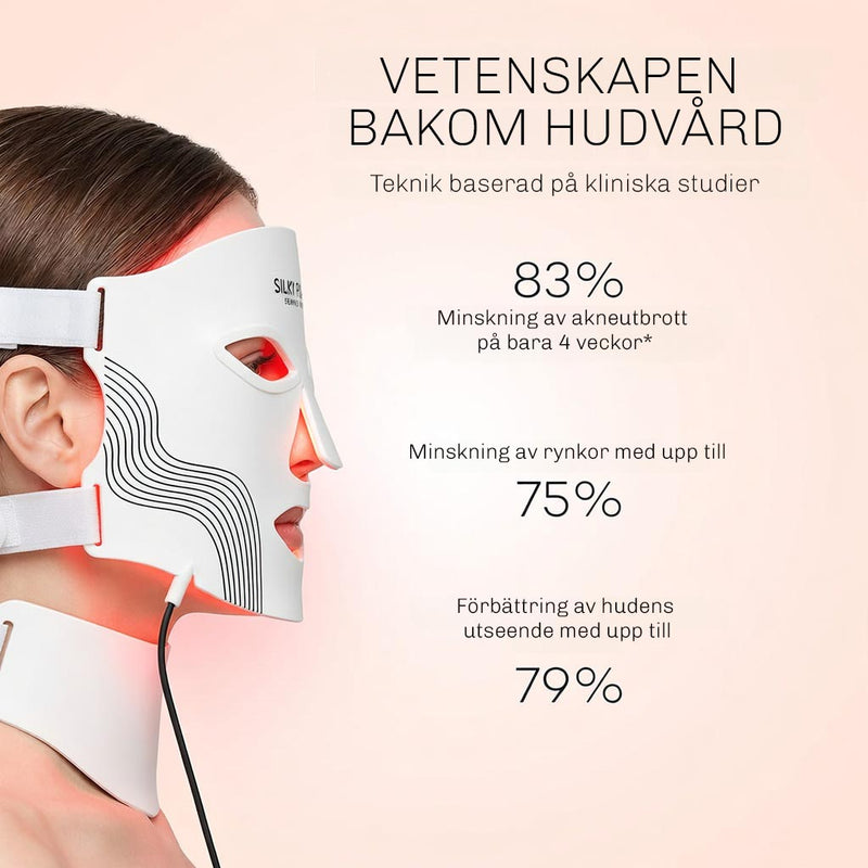 LED ansiktsmask LumiWhite med infrarott ljus for intensiv hudvard