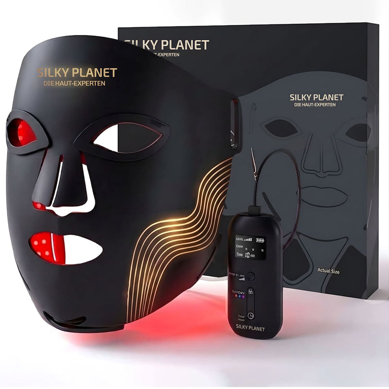 LED ljusterapi ansiktsmask for fastare och slatare hud hemma