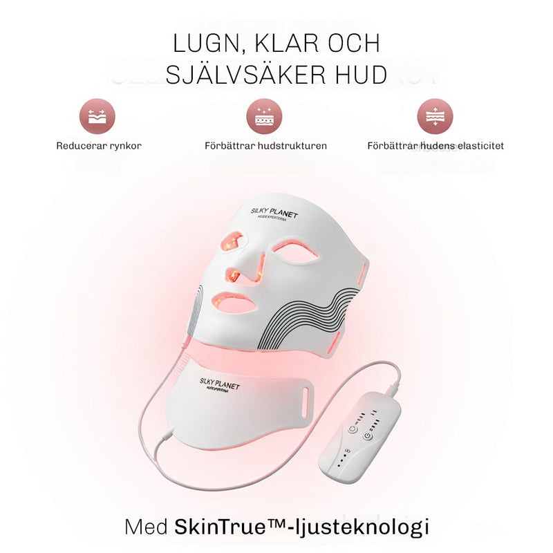 LED mask LumiWhite som stimulerar kollagenproduktion och elasticitet