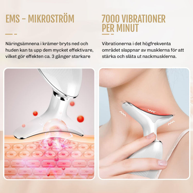 Användning i ansiktet: Micro Glow försiktigt över områden som behöver behandling