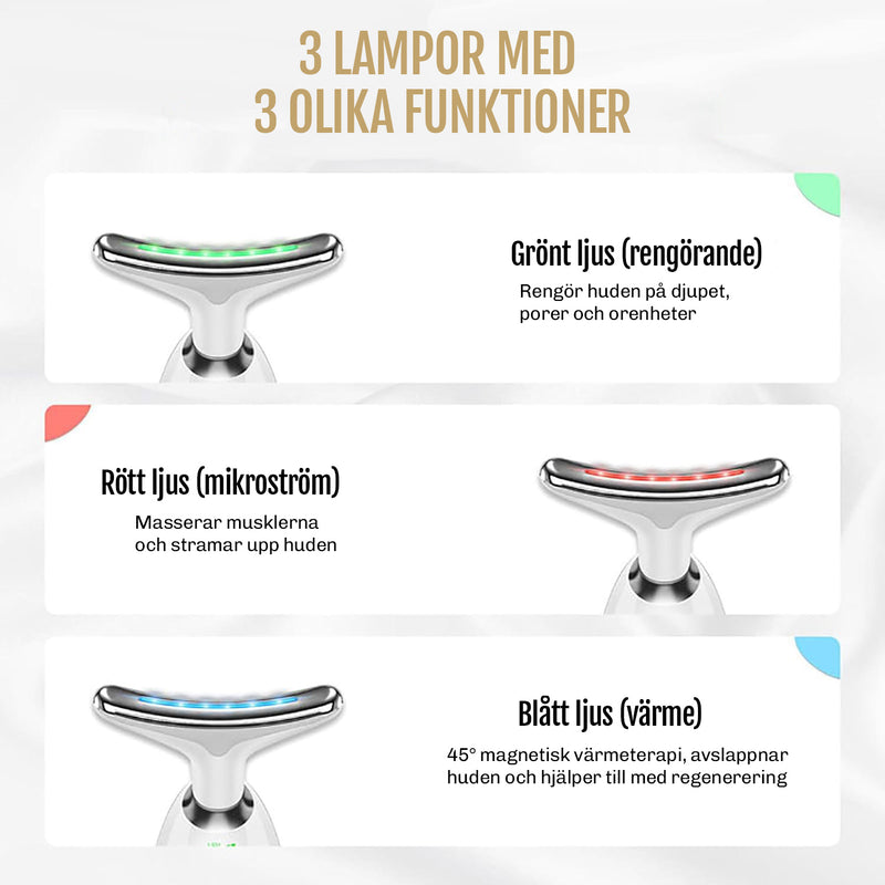 Praktisk timer med auto-off – konsekvent behandling utan överanvändning