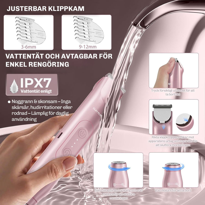 Bikini-munstycke – ger skonsam och exakt hårborttagning i intimområdet.