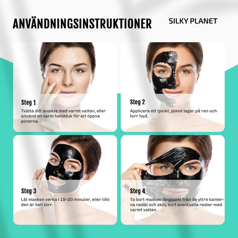 Steg-för-steg användning: Silky Planet pormaskmask för bästa resultat