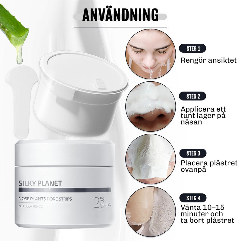 Omedelbar effekt med Silky Planet Mitesser Home Creme – porer ser renare ut direkt