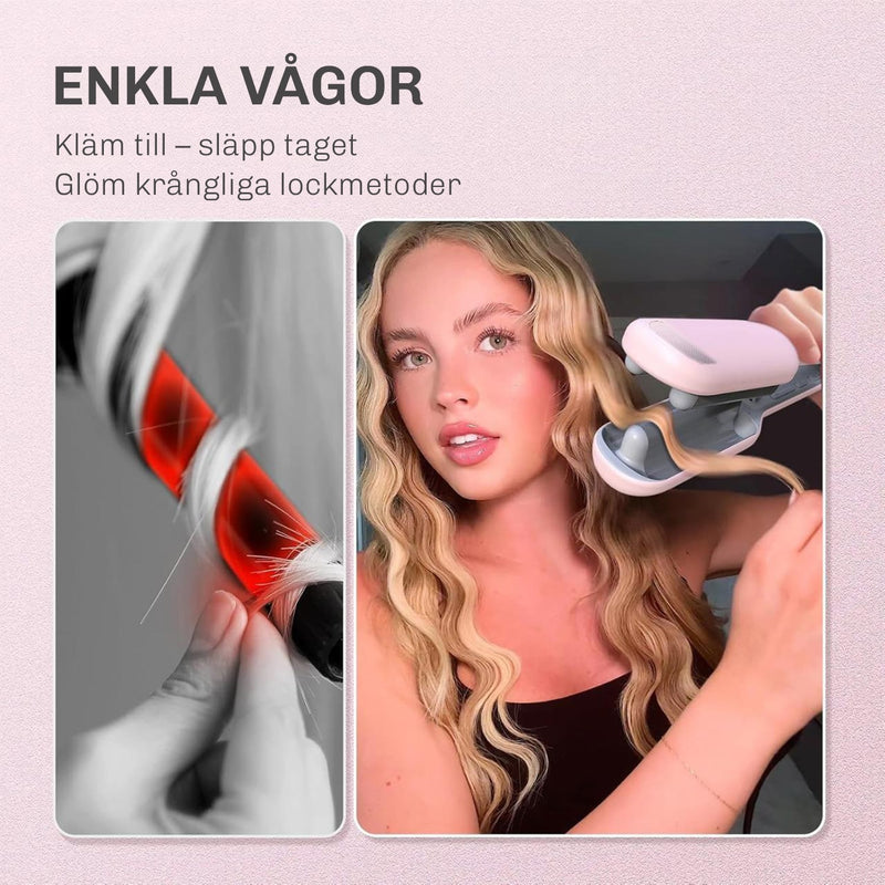 Användning av NovaCurl joniskt vågjärn – enkla, definierade vågor på några minuter