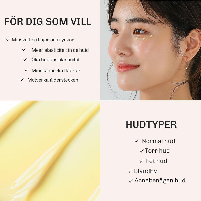 Kan användas morgon och kväll som en del av din dagliga hudvårdsrutin.