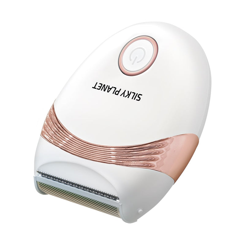 SilkyGo mini-rakhyvel – kompakt elektrisk rakapparat för kvinnor.