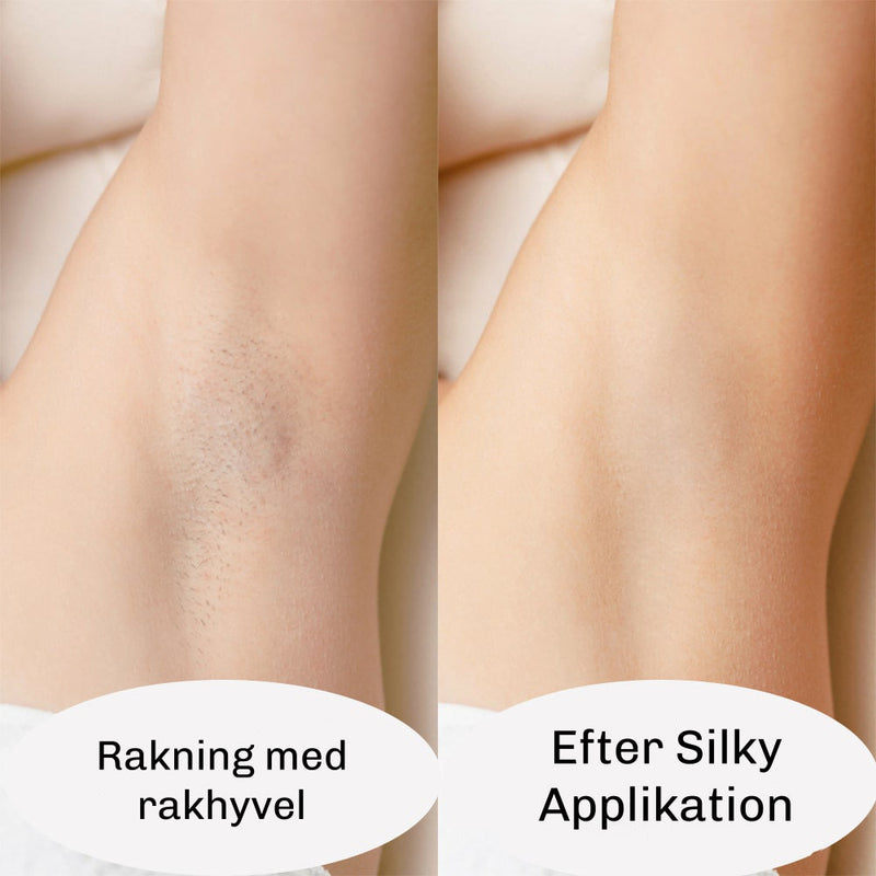 Bild med olika användningsområden på kroppen för Silky Planet IPL-hårborttagare Silky 2.0
