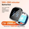 Bild av displayen med batteritid för Silky Planet rödljusmassagebälte Elite+