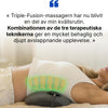 Produktvyer som visar värme- och vibrationsfunktion hos Silky Planet ryggsträckare