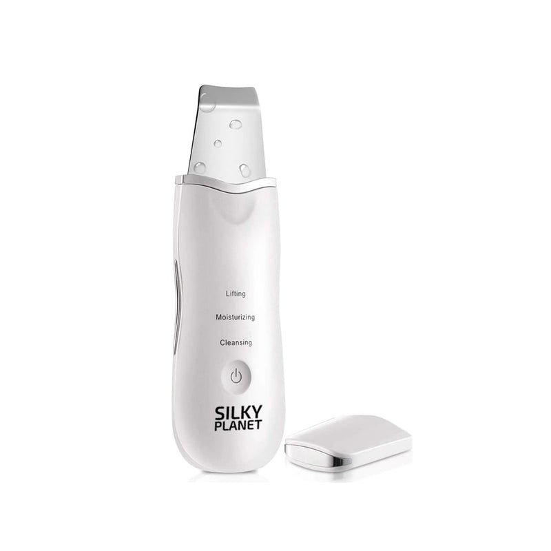 Silky Planet ultraljudsspatel DermaGlow 5, fristående produktbild mot vit bakgrund.