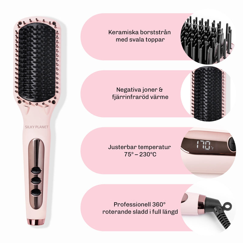 Produktbild av Silky Planet SilkFlow Ionic värmeborste i rosa