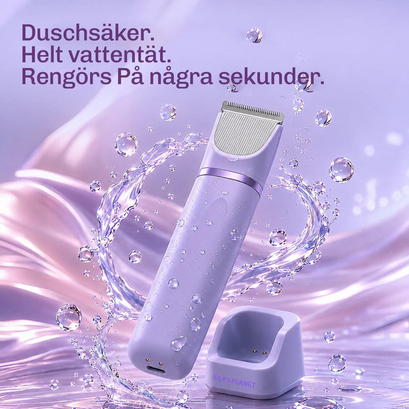 Sladdlös kroppstrimmer med ergonomisk design för maximal kontroll och flexibel användning.