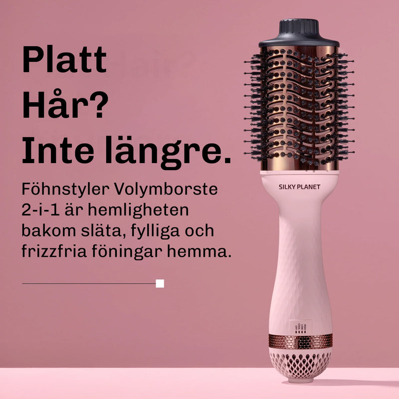 Lyfter hårrötterna för en fylligare och mer voluminös look.